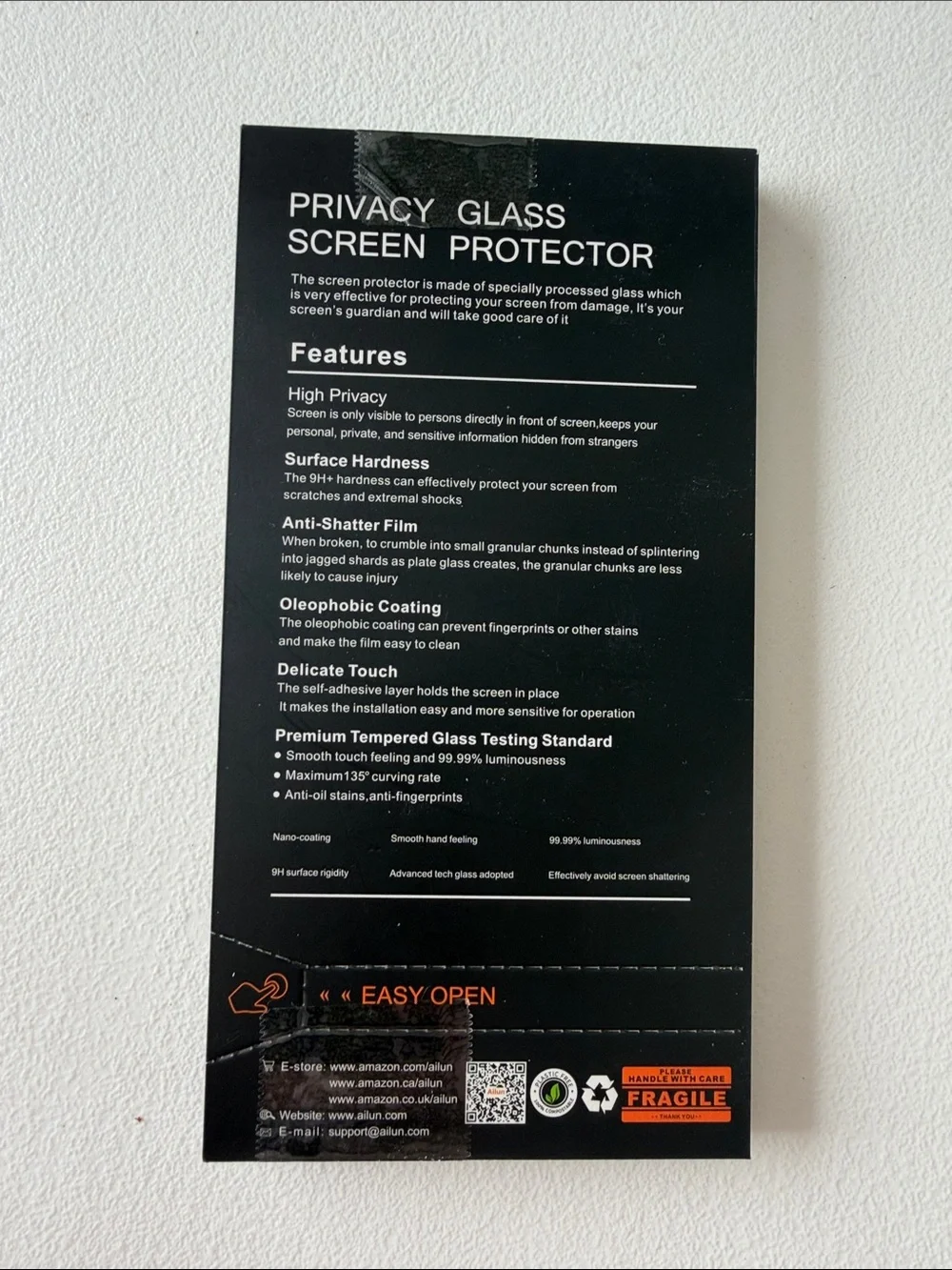 Ailun - Privacy Glass Screen Protector
